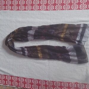 Jackpot Silk Scarf Dark Nature Tones.